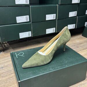 Brand New: Sage Green Suede Heels